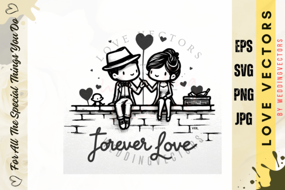C4301: Capturing Timeless Romance in Vector Art