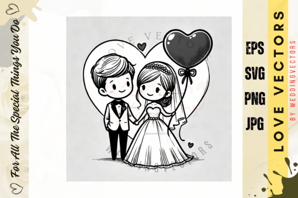 Capturing Forever: The Art of Wedding Couple and Love Vectors