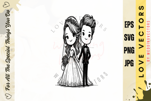 Capturing Matrimony: The Art of Wedding Couple and Love Vectors