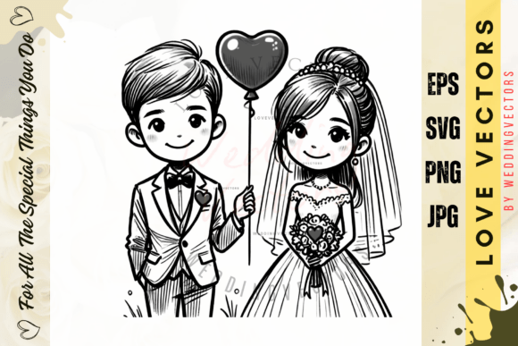 Elegant Minimalist Wedding Design: C4265 Vectors