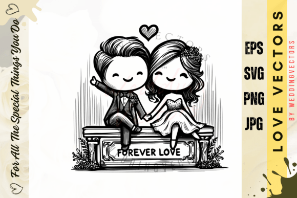 Elegant Wedding Motifs: The 'C412' Vector Collection