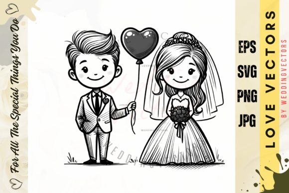 Wedding Couple and Love Vectors: Subtle Art for Your Brand