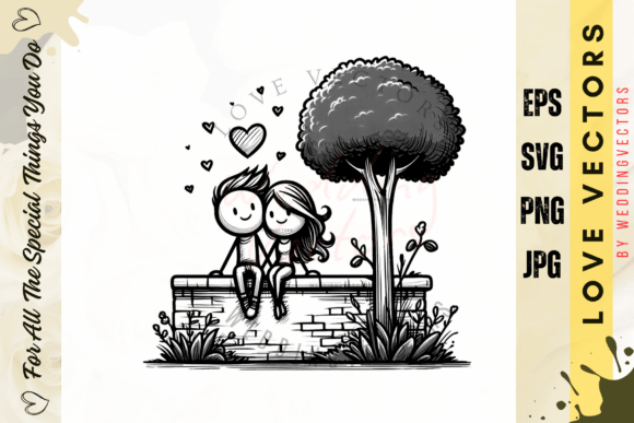 Wedding Couple and Love Vectors: The Elegance of C403