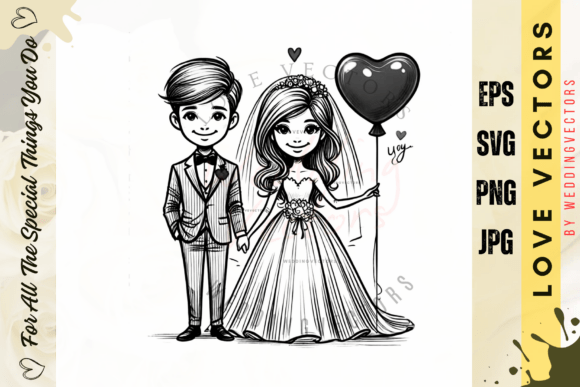 Wedding Couple & Love Vectors: The C4239 Collection